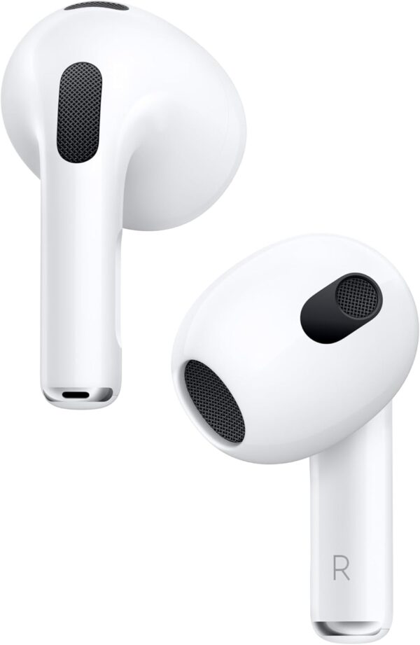 Apple AirPods (3rd Generation) Wireless Earbuds with MagSafe Charging Case. Spatial Audio, Sweat and Water Resistant, Up to 30 Hours of Battery Life. Bluetooth Headphones for iPhone - Image 2