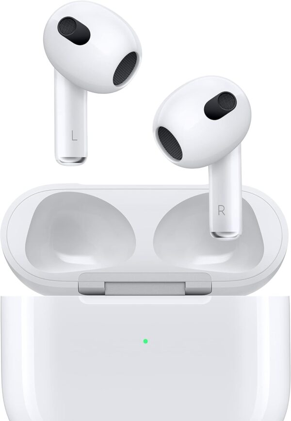 Apple AirPods (3rd Generation) Wireless Earbuds with MagSafe Charging Case. Spatial Audio, Sweat and Water Resistant, Up to 30 Hours of Battery Life. Bluetooth Headphones for iPhone - Image 3