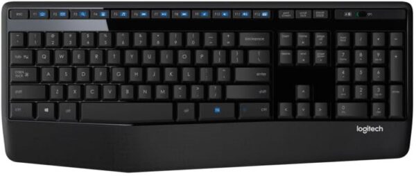 Logitech K345 Wireless Keyboard - Full-Sized Keyboard with Palm Rest, 2.4 GHz Wireless USB Receiver - for PC, Laptop - Image 2