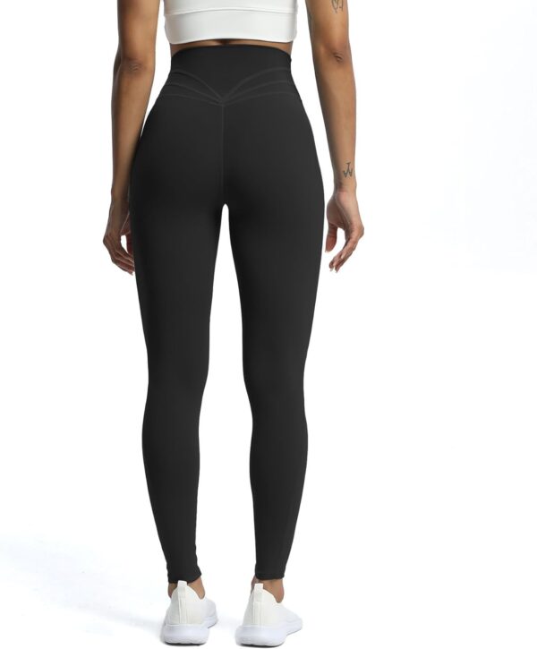 Aoxjox High Waisted Workout Leggings for Women Trinity Yoga Pants 26.5" - Image 4