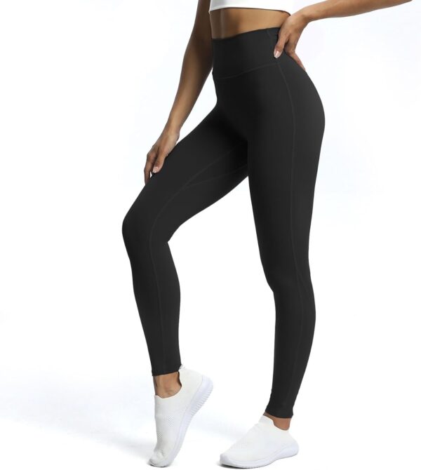 Aoxjox High Waisted Workout Leggings for Women Trinity Yoga Pants 26.5" - Image 3