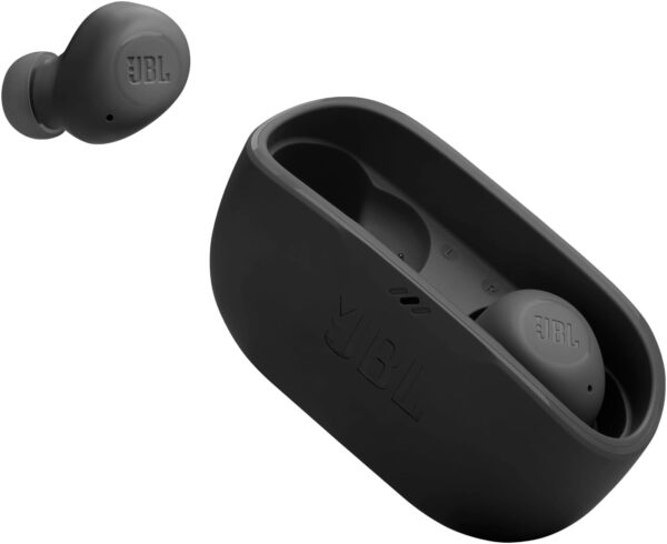 JBL Vibe Buds - True Wireless Earbuds, Smart Ambient, VoiceAware, Up to 32 total hours of battery life with speed charging, Water and dust resistant, JBL Deep Bass Sound (Black) - Image 2