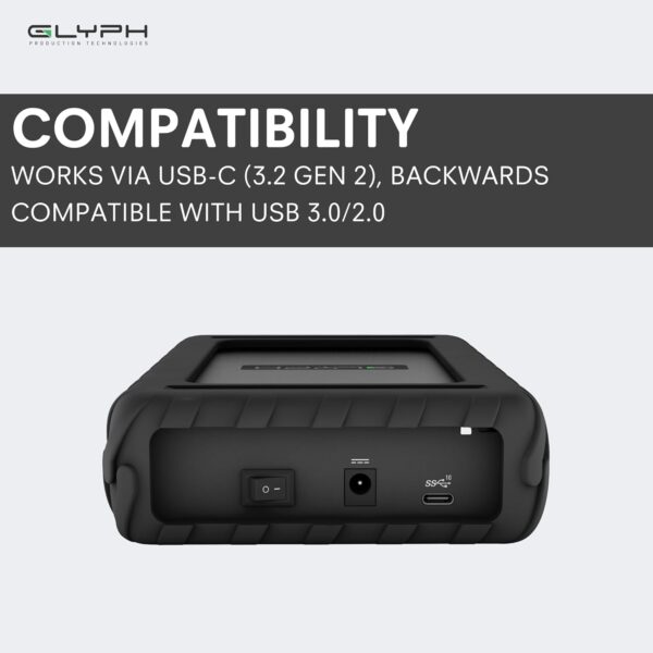 Glyph BlackBox Pro External Hard Drive 7200 RPM, USB-C (3.1,Gen2) (20TB) - Image 7