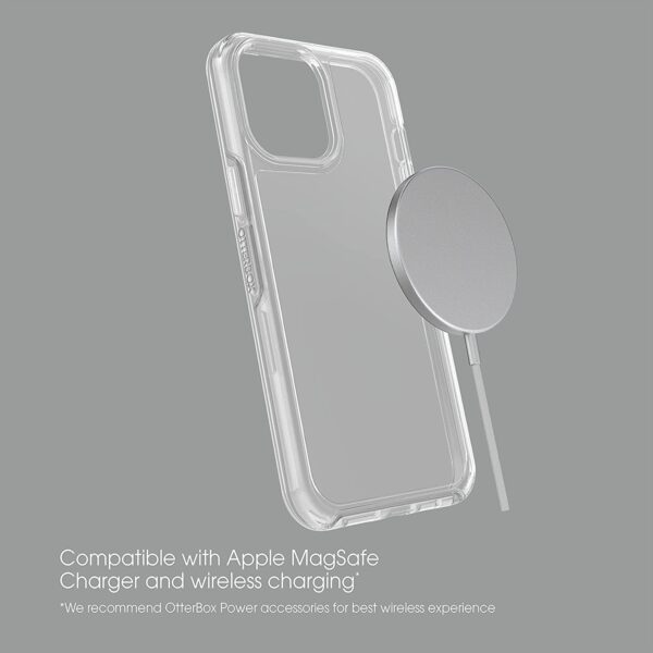 OtterBox iPhone 13 Pro Max & iPhone 12 Pro Max Symmetry Series Case - Clear, Ultra-Sleek, Wireless Charging Compatible, Raised Edges Protect Camera & Screen - Image 6