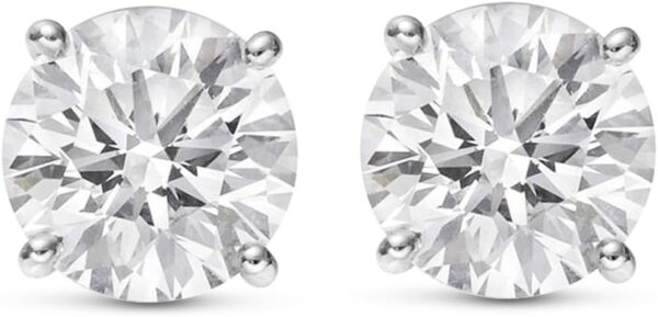 1 to 10 Carat IGI Certified LAB GROWN Diamond Earrings 4 Prong Push Back (E/F Color VS2/SI1 CLARITY) - Image 2