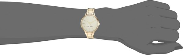 Nine West Women's Floral Dial Bracelet Watch - Image 4