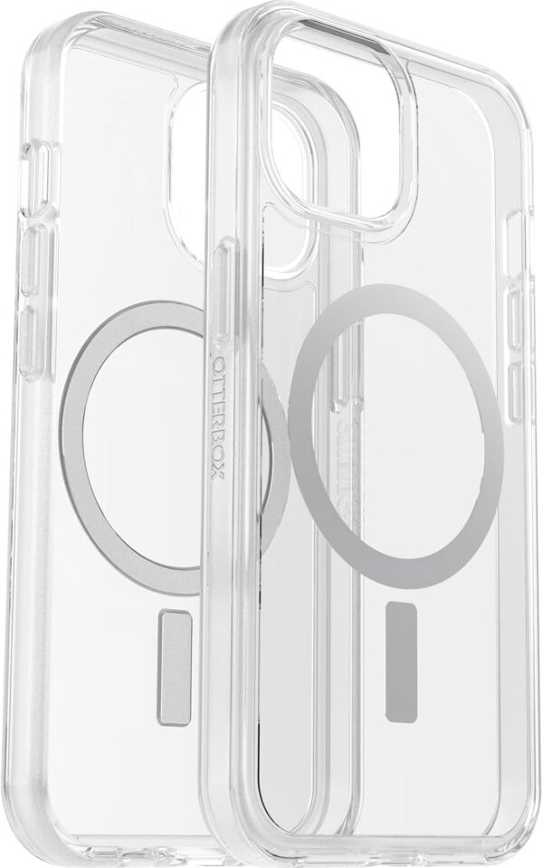 OtterBox iPhone 15, iPhone 14, and iPhone 13 Symmetry Series Clear Case (Clear), Snaps to MagSafe, Ultra-Sleek, Raised Edges Protect Camera & Screen - Image 7