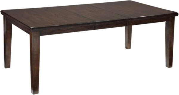 Signature Design by Ashley Haddigan Conventional Rectangular Eating Extension Desk, Seats as much as 8, Darkish Brown - Image 2