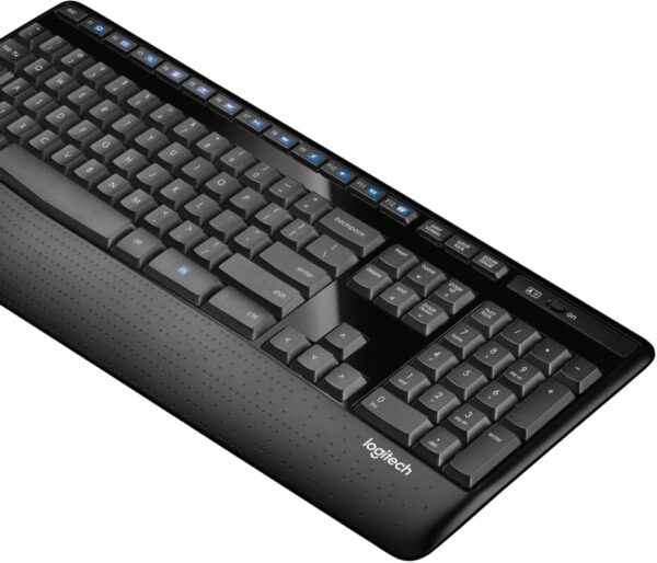 Logitech K345 Wireless Keyboard - Full-Sized Keyboard with Palm Rest, 2.4 GHz Wireless USB Receiver - for PC, Laptop - Image 5