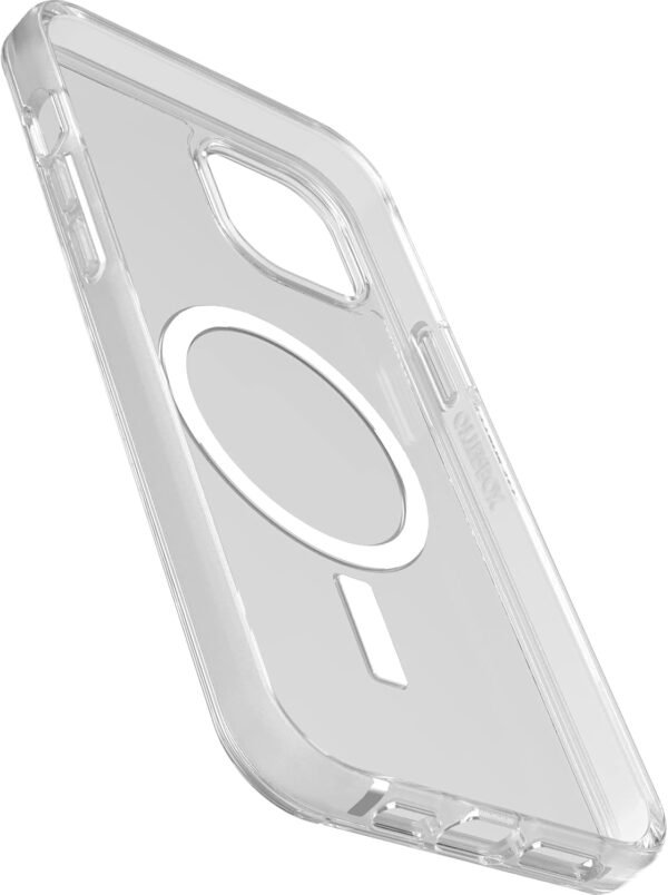 OtterBox iPhone 14 Plus Symmetry Series+ Case - CLEAR , ultra-sleek, snaps to MagSafe, raised edges protect camera & screen - Image 4