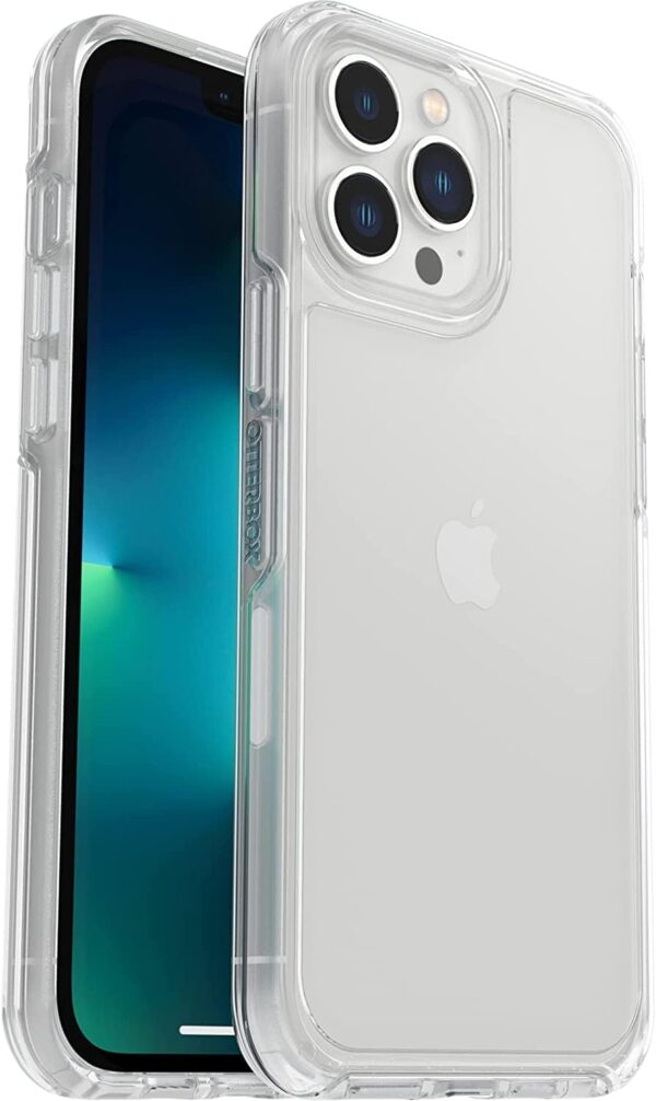 OtterBox iPhone 13 Pro Max & iPhone 12 Pro Max Symmetry Series Case - Clear, Ultra-Sleek, Wireless Charging Compatible, Raised Edges Protect Camera & Screen - Image 2