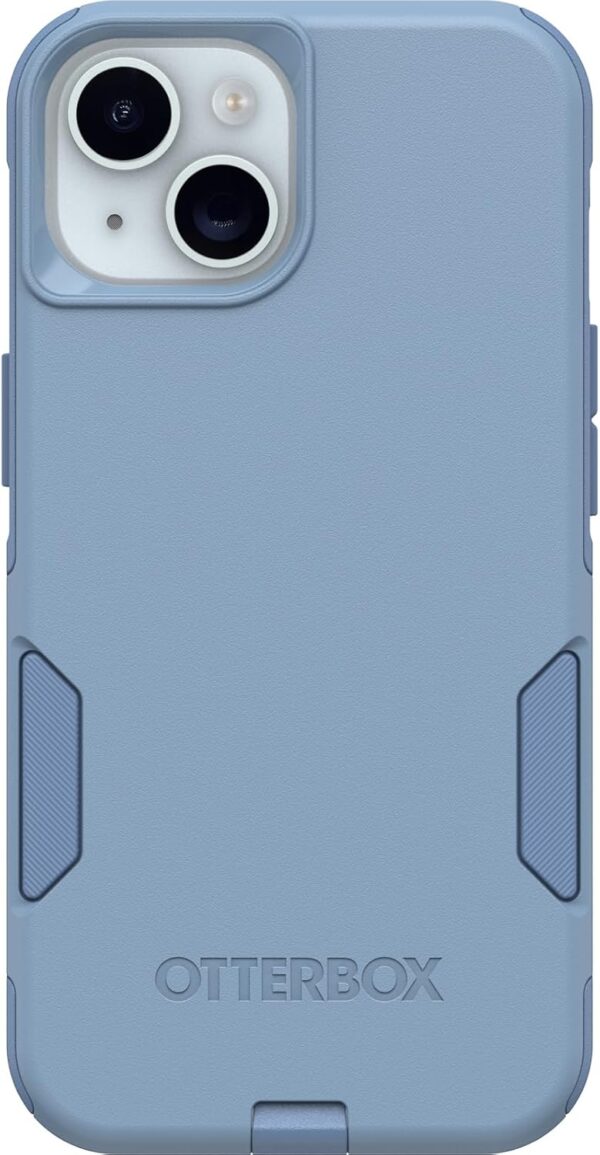 OtterBox iPhone 16e, 15, 14, & 13 Commuter Series Case - Crisp Denim (Blue), Slim & Tough, Pocket-Friendly, with Port Protection - Image 2