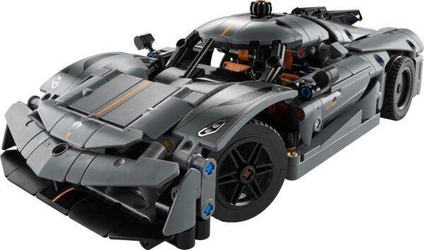 LEGO Technic Koenigsegg Jesko Absolut Grey Hypercar, Sports Car Building Toy Set for Boys and Girls, Vehicle Racing Car for Kids, Buildable Model Kit, Sports Car Toy, Motor Enthusiasts’ Gift, 42173 - Image 5