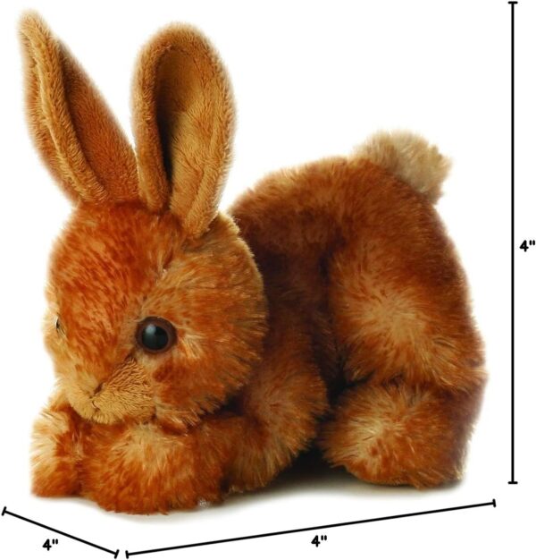 Aurora® Adorable Mini Flopsie™ Bitty Bunny™ Stuffed Animal - Playful Ease - Timeless Companions - Brown 8 Inches - Image 8