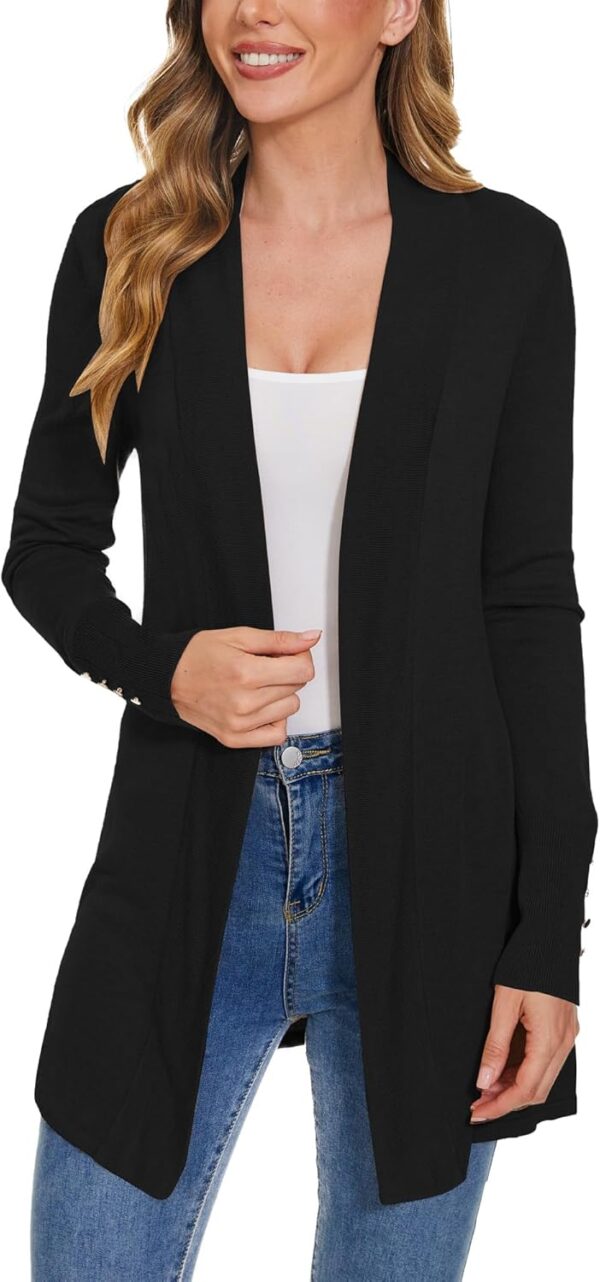 Cardigan for Women Dressy Casual Long Sleeve Open Front Knit Cardigan Sweaters - Image 5