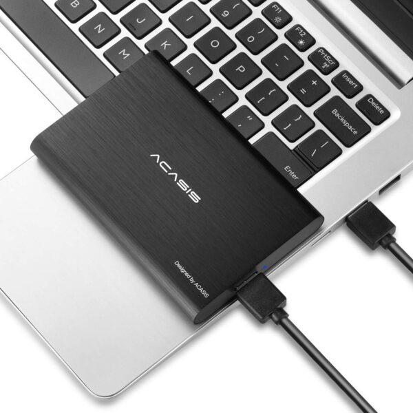 ACASIS 500GB USB3.0 2.5" Portable External Hard Drive for Desktop Laptop HDD Hard Disk (500GB, Black) - Image 4