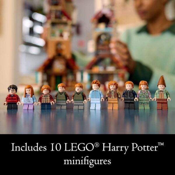 LEGO Harry Potter The Burrow Building Sets for Adults - Collectible Harry Potter Weasley House Kits with 10 Minifigures - Gifts for Men and Women, Fans - 76437 - Image 6