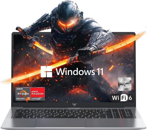 Gaming Laptop, Laptop with AMD Ryzen 7 5825U (8C/16T, Up to 4.5GHz), 16GB RAM 512GB NVMe SSD Laptop Computer, Radeon RX Vega 8 Graphics, 16.1-inch FHD Display, WiFi 6, 53Wh Battery, Backlit KB - Image 2