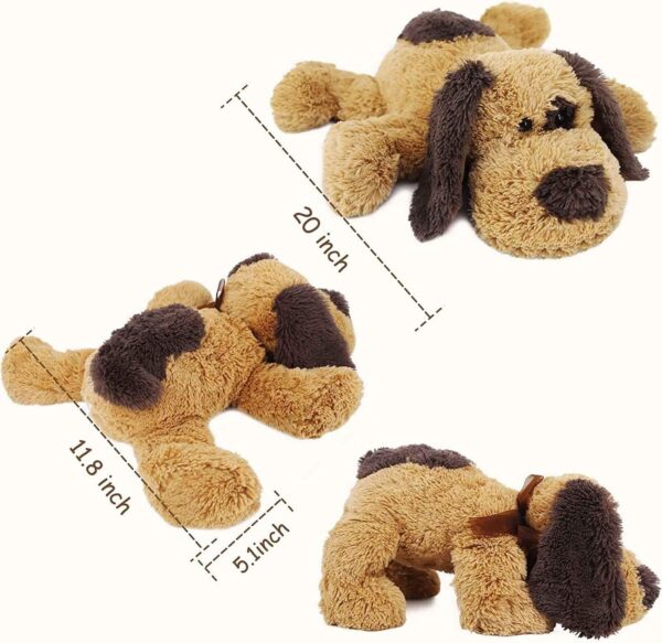 Floppy Stuffed Dog Puppy Plush Toy, Huggable Beagle Labrador Retriever Stuffed Animal Dogs for Kids Girls Boys Baby Birthday Gift, 20 inch, Brown - Image 7