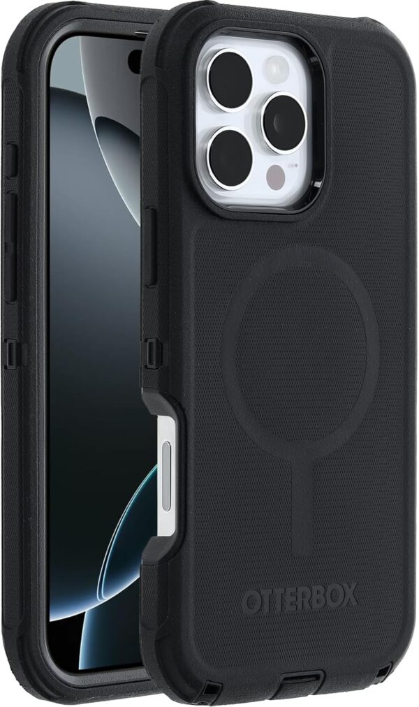 OtterBox iPhone 16 Pro Max Defender Series Case - Black (Single Unit Ships in polybag) - Image 2