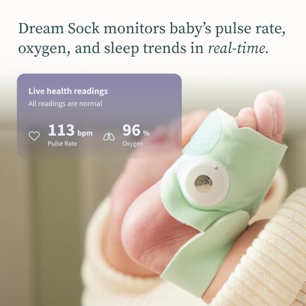 Owlet® Dream Duo Smart Baby Monitor: FDA-Cleared Dream Sock® Plus Owlet Cam 2- Tracks & Notifies for Pulse Rate & Oxygen While Viewing Baby in 1080p HD WiFi Video - Image 3