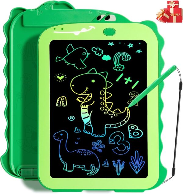 LCD Writing Tablet for Kids, Colorful Toddlers Toys Drawing Board, Educational Kid Toys, Doodle Pad Dinosaur Toys for 2 3 4 5 6 7 8 Year Old Boys Girls Birthday Party Christmas Gifts,8.5inch - Image 2