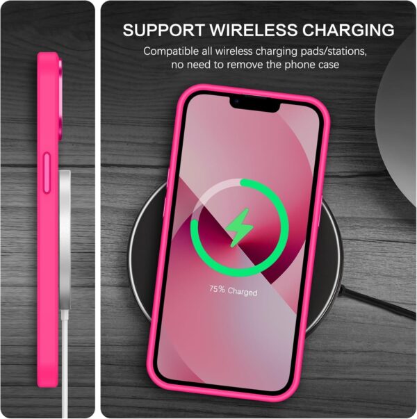 BENTOBEN Magnetic for iPhone 13 Case & iPhone 14 Case [Compatible with Magsafe] Translucent Matte Phone Case iPhone 13/14 Slim Shockproof Women Men Protective Cover for iPhone 13/14 6.1", Hot Pink - Image 7