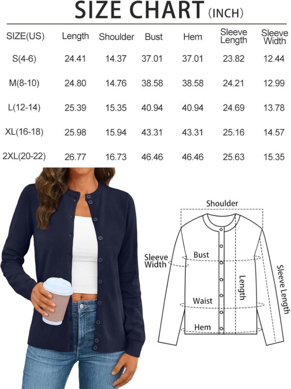 LILLUSORY Women's Cardigan Sweaters 2025 Lightweight Fall Oufits Clothes Fashion Trendy Long Sleeve Tops Casual Jackets - Image 7