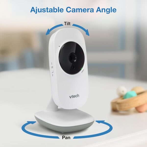 VTech VM819 Baby Monitor with Camera and Audio, 2.8” Screen Portable Baby Camera, Night Vision, 2-Way Audio, Temperature Sensor and Lullabies, Secure Transmission No WiFi, Ideal for Baby/Elderly/Pet - Image 4