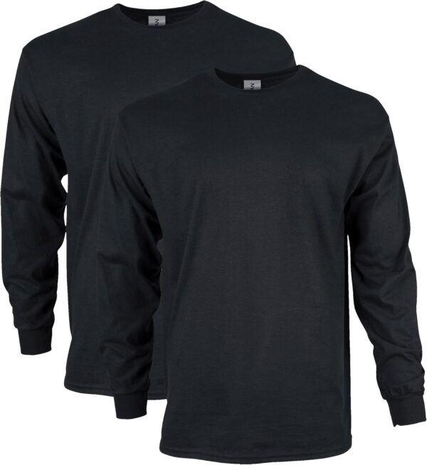 Gildan Unisex Adult Ultra Cotton Long Sleeve T-Shirt, Style G2400, Multipack - Image 2