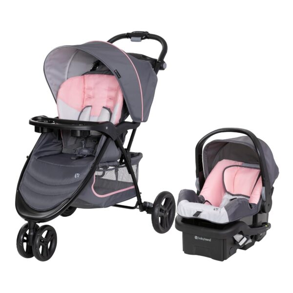 Baby Trend EZ Ride Travel System with EZ-Lift™ Infant Car Seat, Dash Pink - Image 2