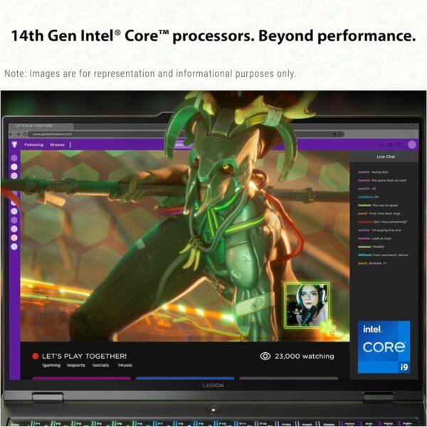 Lenovo Legion 5i Gaming Laptop, 16" WQXGA 165Hz 350-Nits, Intel 24-Core i9-14900HX Up to 5.80 GHz, 64GB DDR5, 1TB SSD, GeForce RTX 4060, Backlit KB, WiFi 6E, Windows 11 Pro & Lifetime Microsoft Office - Image 3