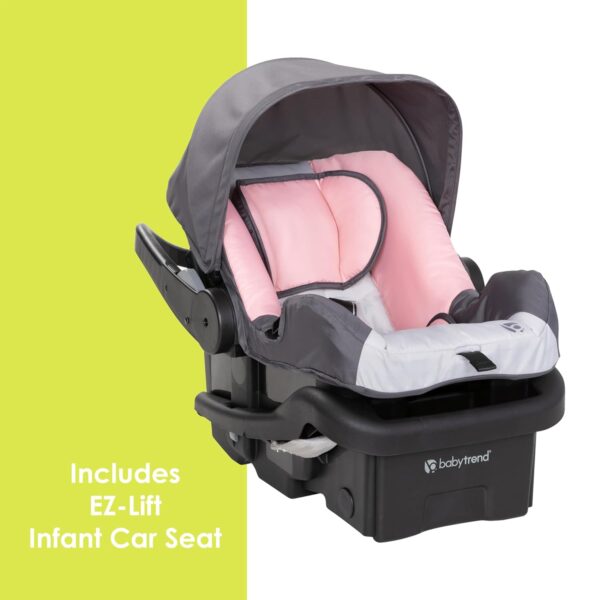 Baby Trend EZ Ride Travel System with EZ-Lift™ Infant Car Seat, Dash Pink - Image 11