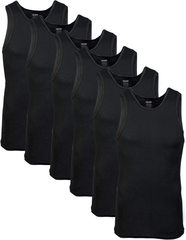 Gildan Men's A-Shirt Tanks, Multipack, Style G1104 - Image 2