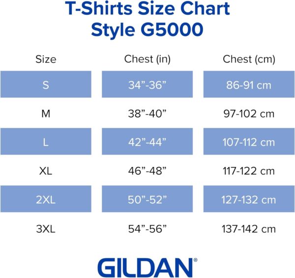 Gildan Unisex Adult Heavy Cotton T-Shirt, Style G5000, Multipack - Image 6