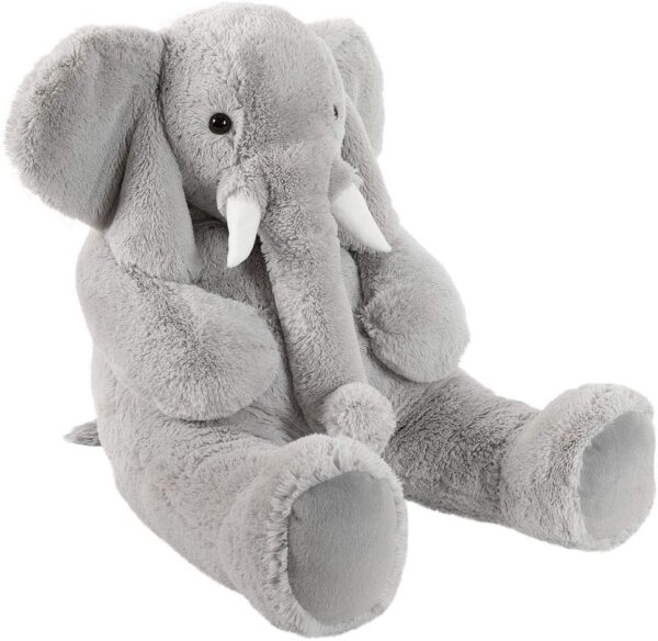 Vermont Teddy Bear Giant Elephant Stuffed Animal – 4 Foot Big Stuffed Elephant Plush from Giant Cuddle Collection Collectible Plushie for All Ages – Finished in The USA - Image 4