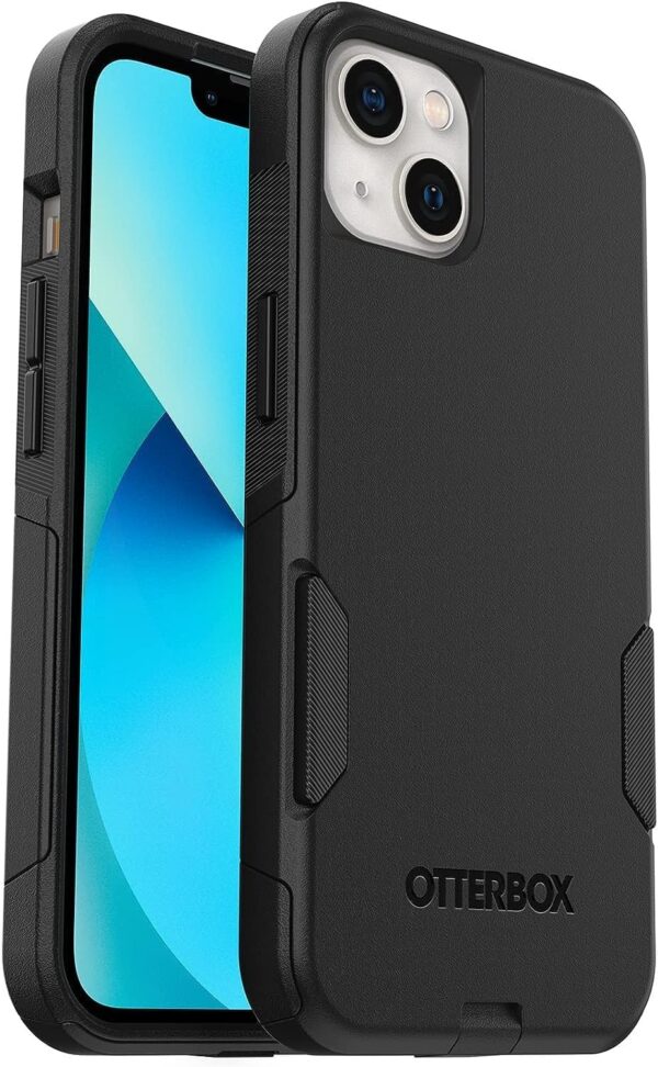 OtterBox iPhone 13 (ONLY) Commuter Series Case - Black, Slim & Tough, Pocket-Friendly, with Port Protection - Image 2