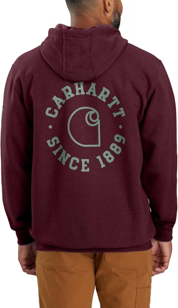 Carhartt Men's Rain Defender Loose Fit Midweight 1889 Graphic Sweatshirt - Image 3