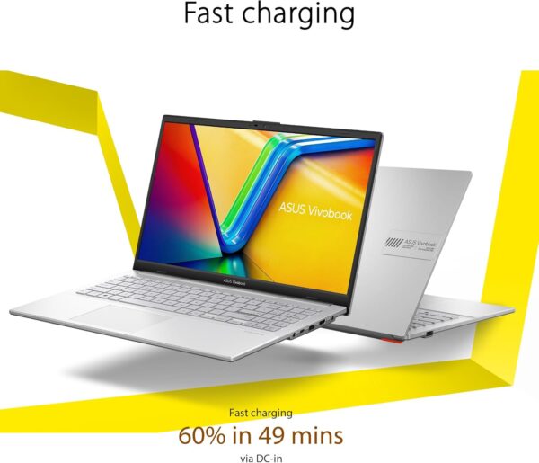 ASUS Vivobook Go 15.6” Slim Laptop, AMD Ryzen 5 7520U, 8GB, 512GB, Windows 11 Home, Cool Silver, Military Grade Durability, Fast Charging, Webcam Shield, E1504FA-AS54 - Image 5