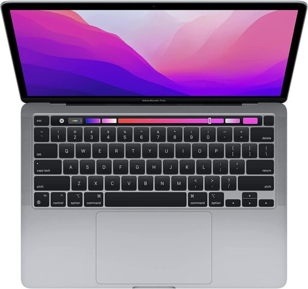 2022 Apple MacBook Pro Laptop with Apple M2 chip (13-inch, 8GB RAM, 256GB SSD) (QWERTY English) Space Gray (Renewed) - Image 3