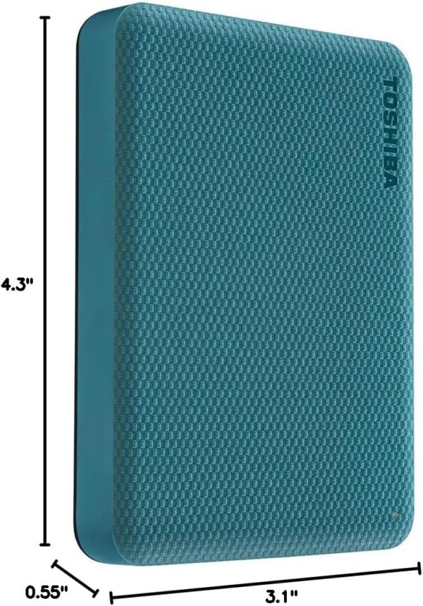 Toshiba Canvio Advance 1TB Portable External Hard Drive USB 3.0, Green - HDTCA10XG3AA, Backup 2.0 - Image 11