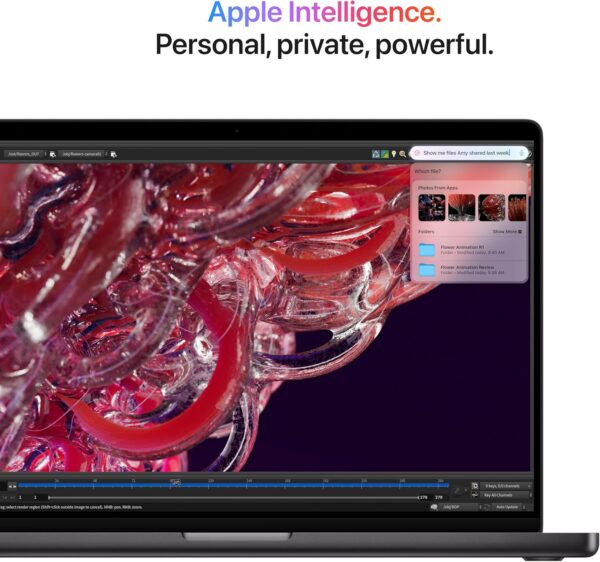 Apple 2024 MacBook Pro Laptop with M4 chip with 10‑core CPU and 10‑core GPU: Built for Apple Intelligence, 14.2-inch Liquid Retina XDR Display, 16GB Unified Memory, 512GB SSD Storage; Silver - Image 5