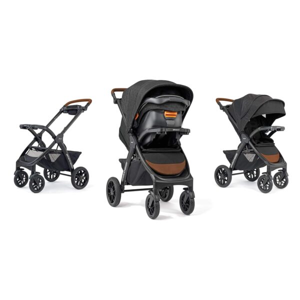 Chicco Bravo Primo Trio Travel System, Quick-Fold Stroller with Chicco KeyFit 35 Zip Extended-Use Infant Car Seat and Stroller Combo | Springhill/Black - Image 13