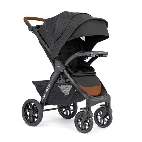 Chicco Bravo Primo Trio Travel System, Quick-Fold Stroller with Chicco KeyFit 35 Zip Extended-Use Infant Car Seat and Stroller Combo | Springhill/Black - Image 12