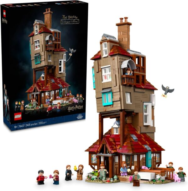 LEGO Harry Potter The Burrow Building Sets for Adults - Collectible Harry Potter Weasley House Kits with 10 Minifigures - Gifts for Men and Women, Fans - 76437 - Image 2