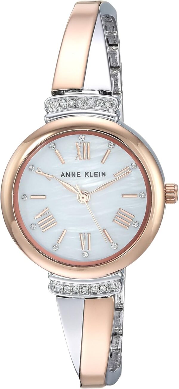 Anne Klein Women's Premium Crystal Accented Bangle Watch Set, AK/2245 - Image 4