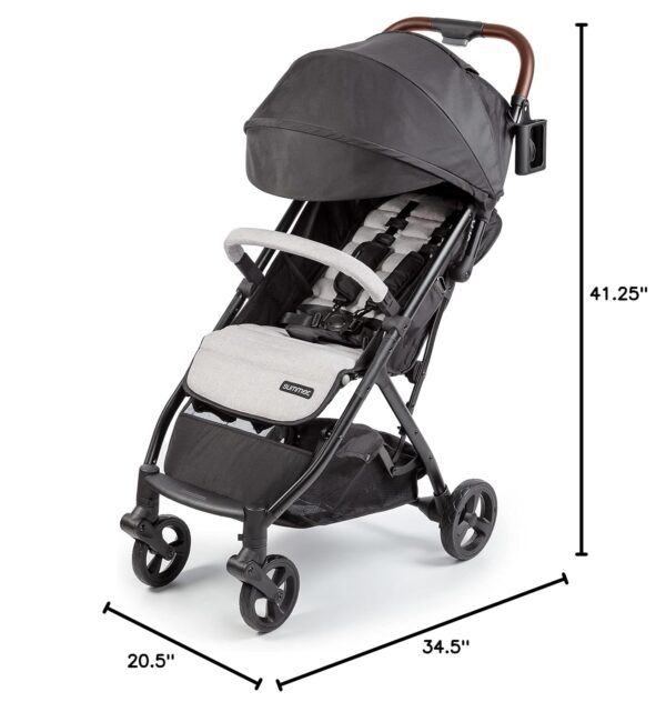 Ingenuity 3Dquickclose CS+ Compact Fold Stroller – Lightweight Stroller with Oversized Canopy, Extra-Large Storage and Compact Fold - Image 14