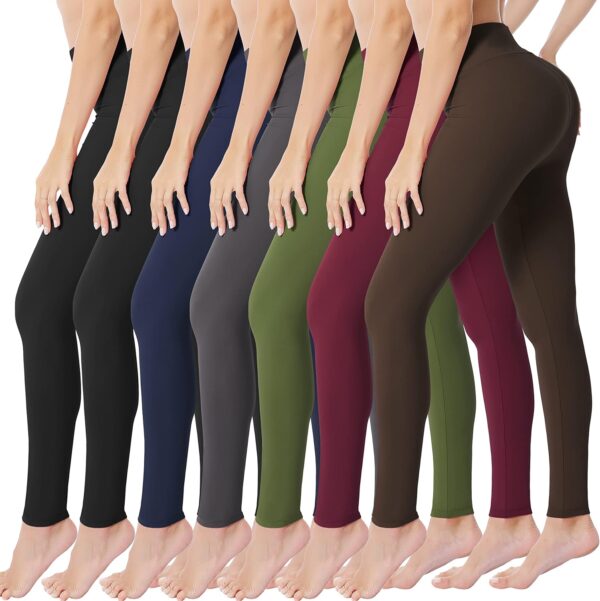 VALANDY High Waisted Leggings for Women Buttery Soft Stretchy Tummy Control Workout Yoga Running Pants One&Plus Size - Image 2