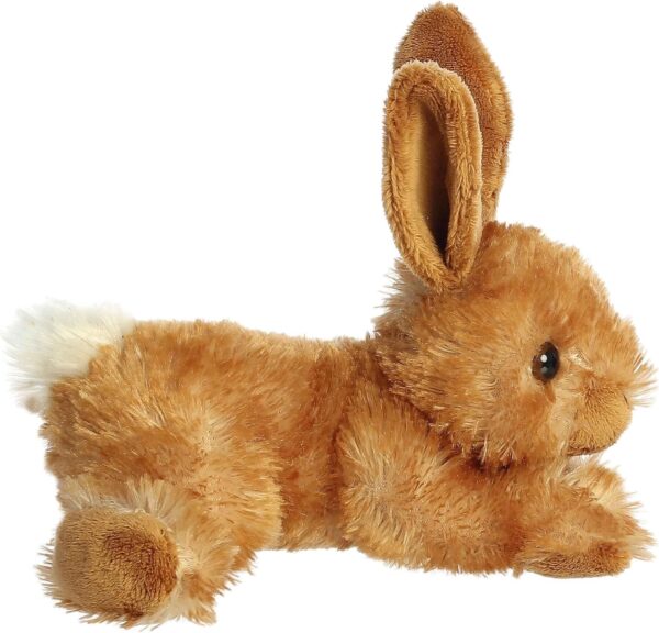 Aurora® Adorable Mini Flopsie™ Bitty Bunny™ Stuffed Animal - Playful Ease - Timeless Companions - Brown 8 Inches - Image 6