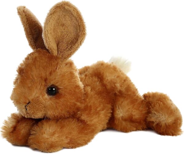 Aurora® Adorable Mini Flopsie™ Bitty Bunny™ Stuffed Animal - Playful Ease - Timeless Companions - Brown 8 Inches - Image 3